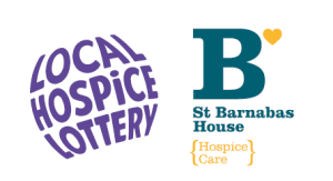 Local hospice lottery and St Barnabas house logos